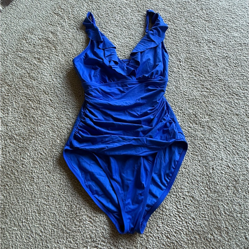 Like New Royal Blue La Blanca One Piece Bathing Suit